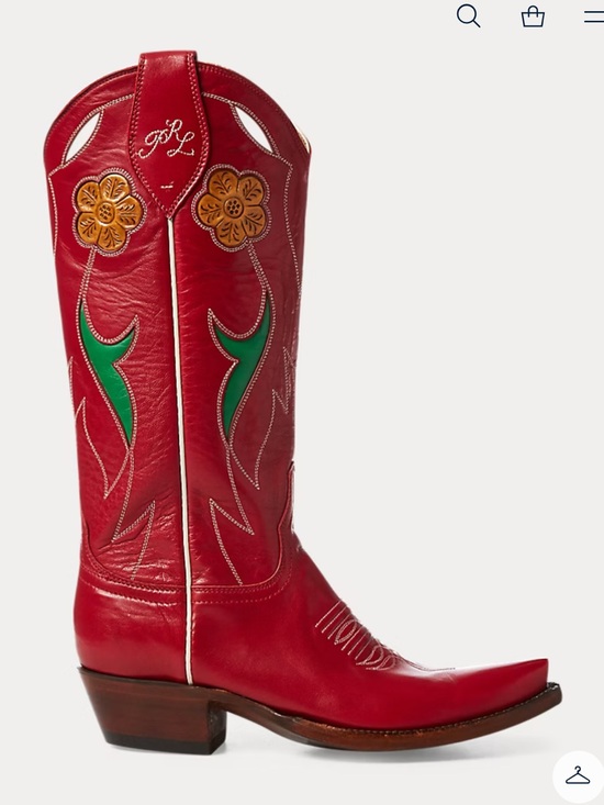 Polo Ralph Lauren Shoes - Polo Ralph Lauren Selene Leather Cowboy Boot